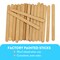 CraftySticks Colored Wood Craft Sticks 4.5 Inch, Red Orange Yellow Green Blue Purple White Black Pink Brown Popsicle Sticks